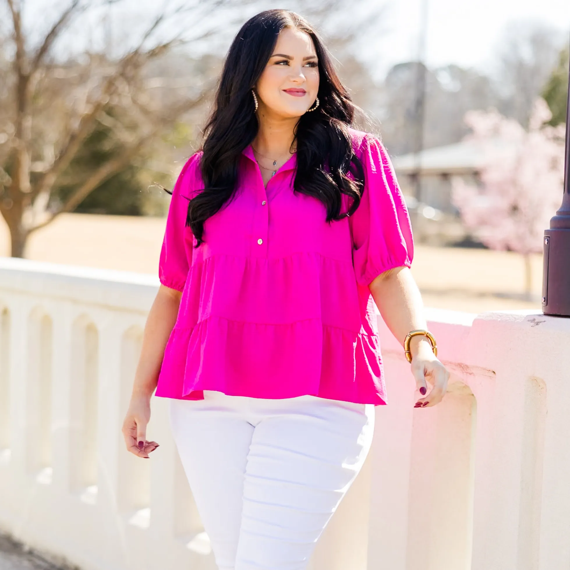 A Little Magic Top, Fuchsia