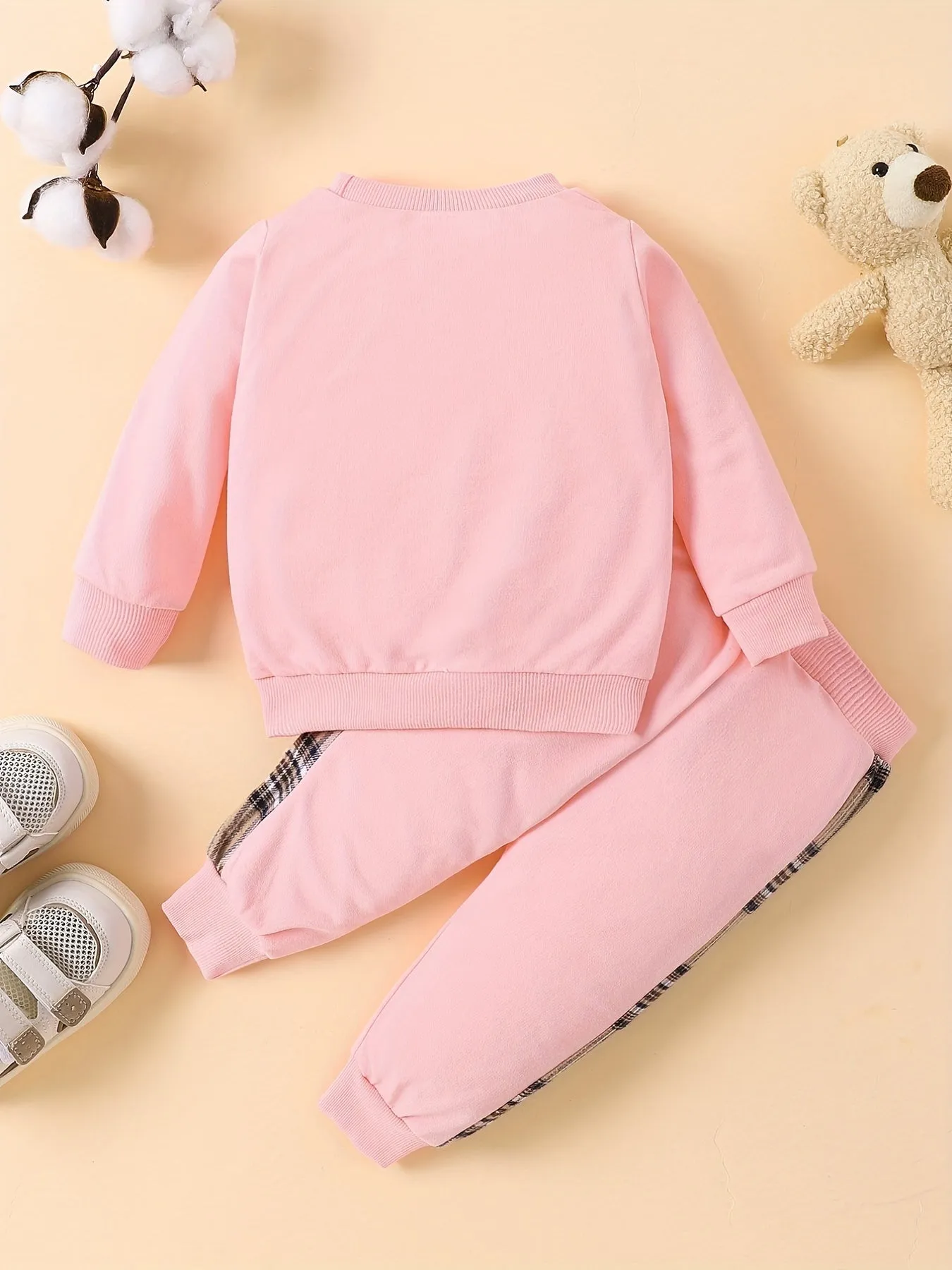 Adorable Bear Embroidered Baby Outfit Set