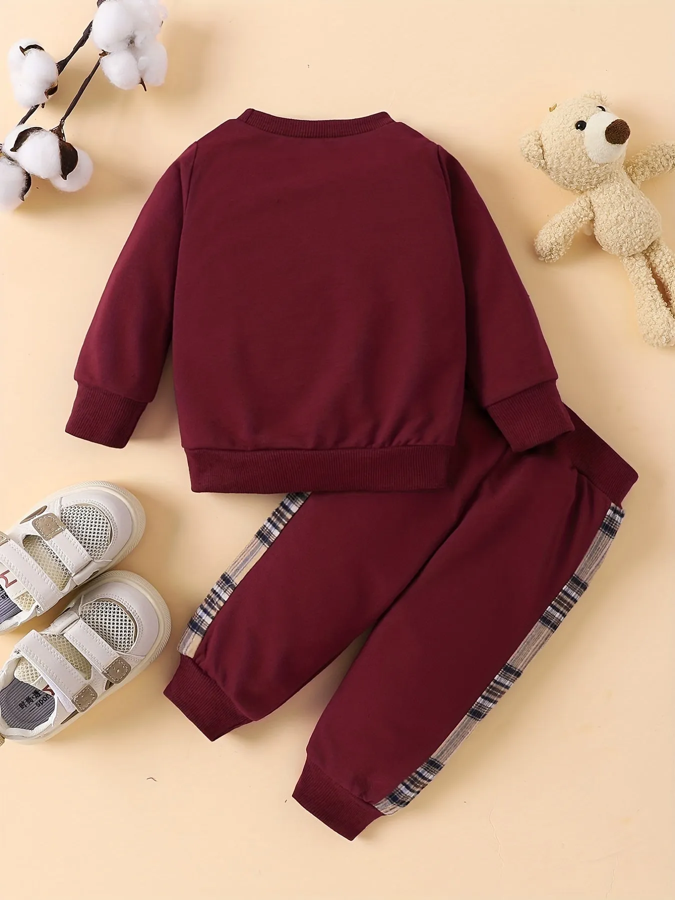 Adorable Bear Embroidered Baby Outfit Set