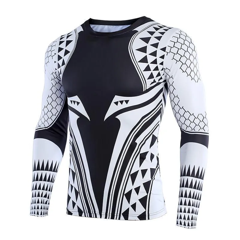 AQUAMAN Long Sleeve Compression Shirt for Men