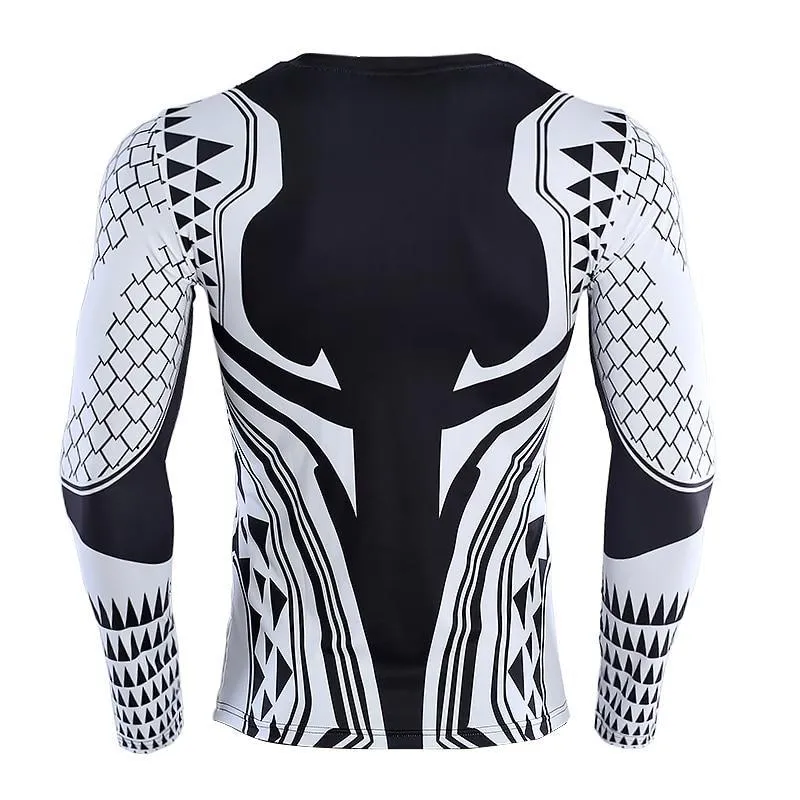 AQUAMAN Long Sleeve Compression Shirt for Men