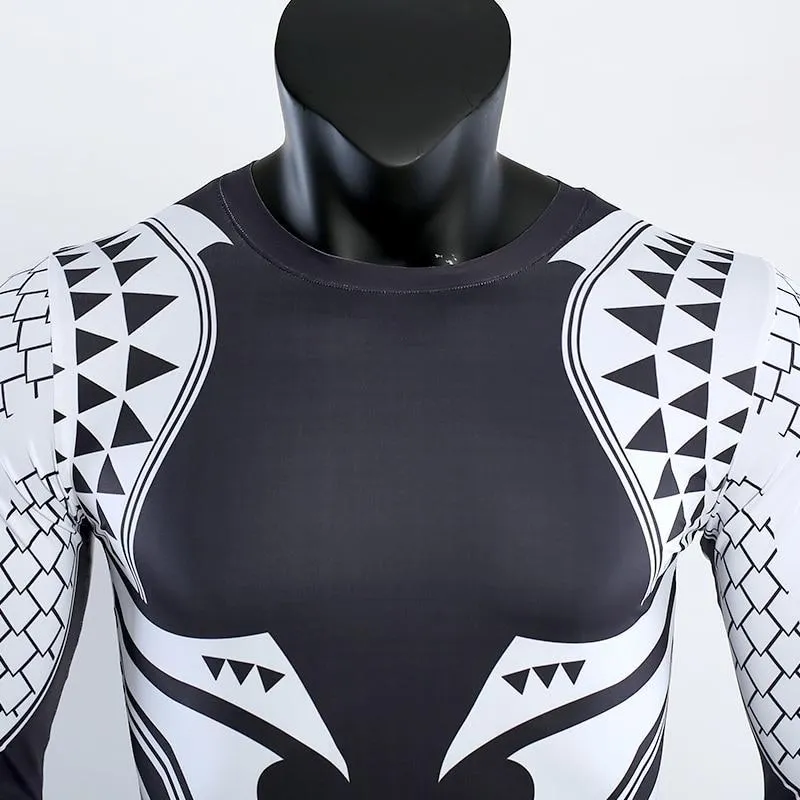 AQUAMAN Long Sleeve Compression Shirt for Men