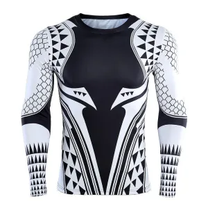 AQUAMAN Long Sleeve Compression Shirt for Men