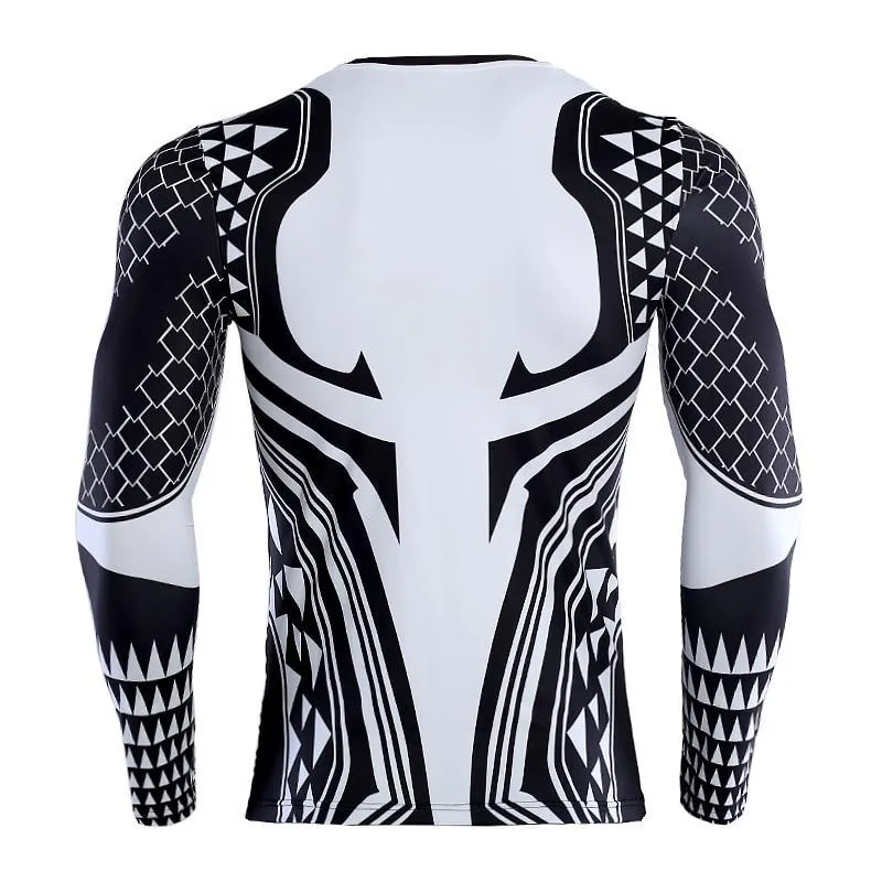 AQUAMAN Long Sleeve Workout Shirt for Men