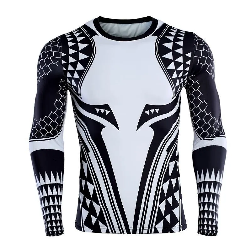 AQUAMAN Long Sleeve Workout Shirt for Men