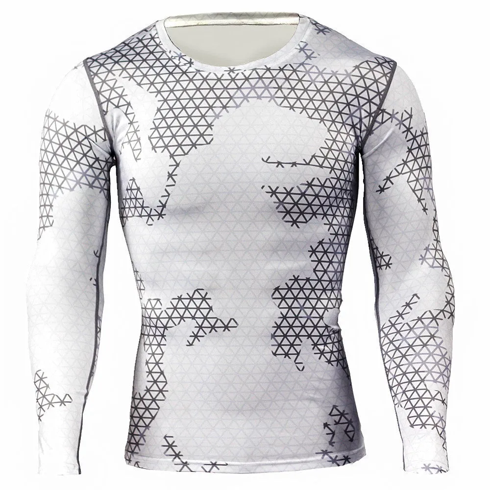 ARMY CAMOUFLAGE Compression Shirt for Men (Long Sleeve)