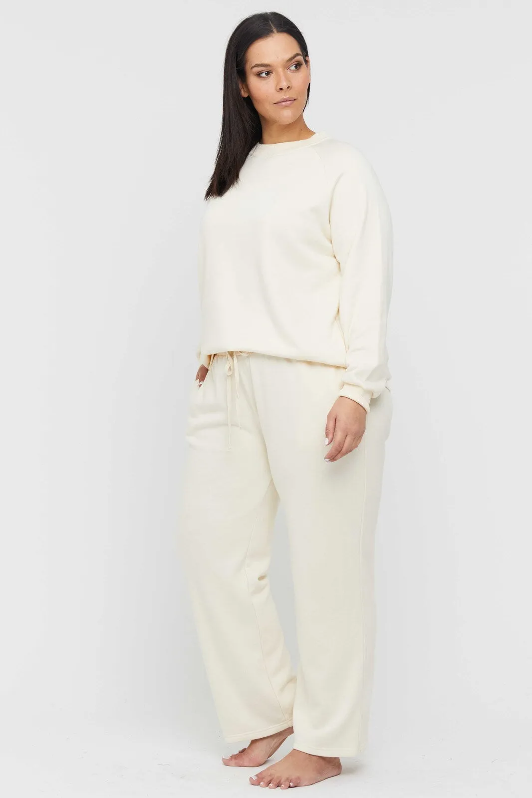 Bamboo Essential Trackpant - Winter White