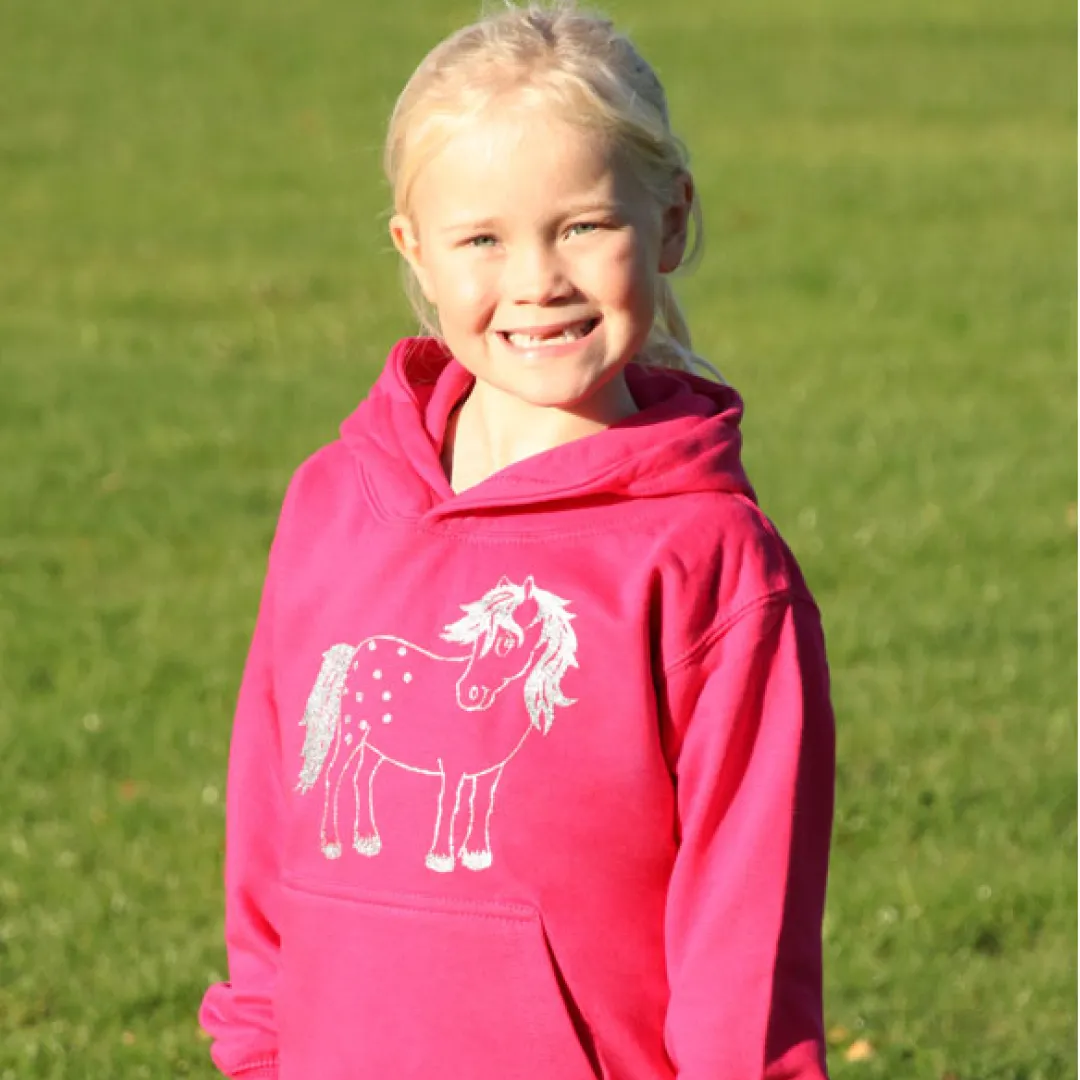 British Country Collection Twinkle Pony Glitter Hoodie