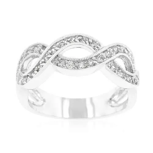 Cubic Zirconia Infinity Band