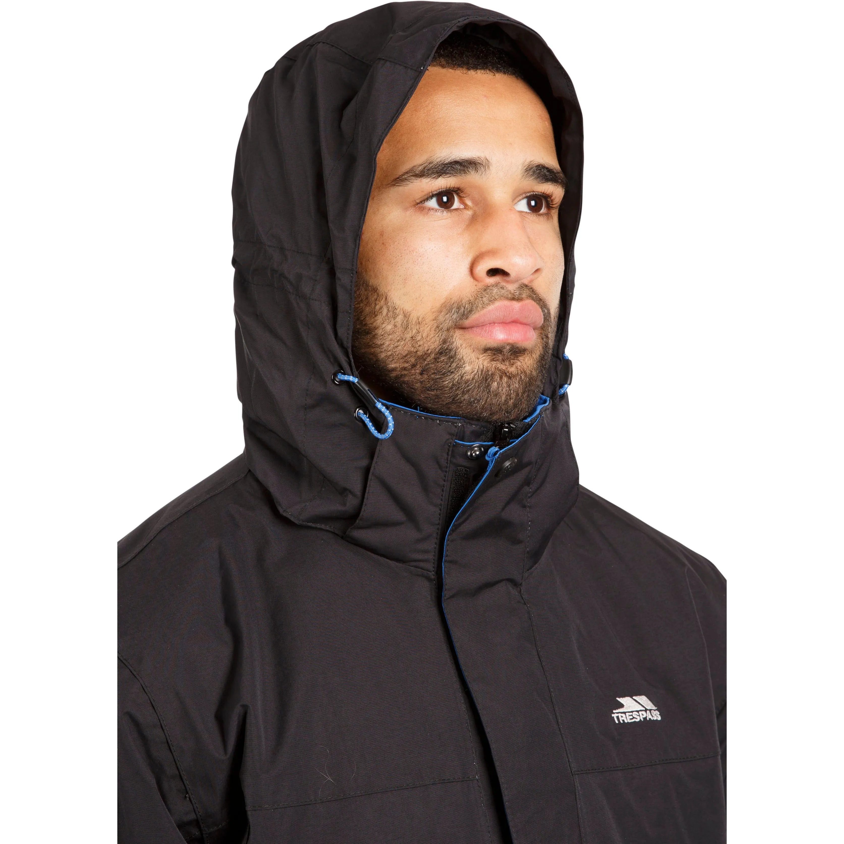 Donelly Men's Padded Waterproof Jacket in Black