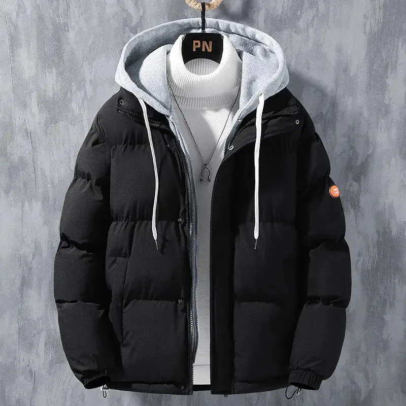 Fashion Hooded Jacket Men Winter Windproof jacket