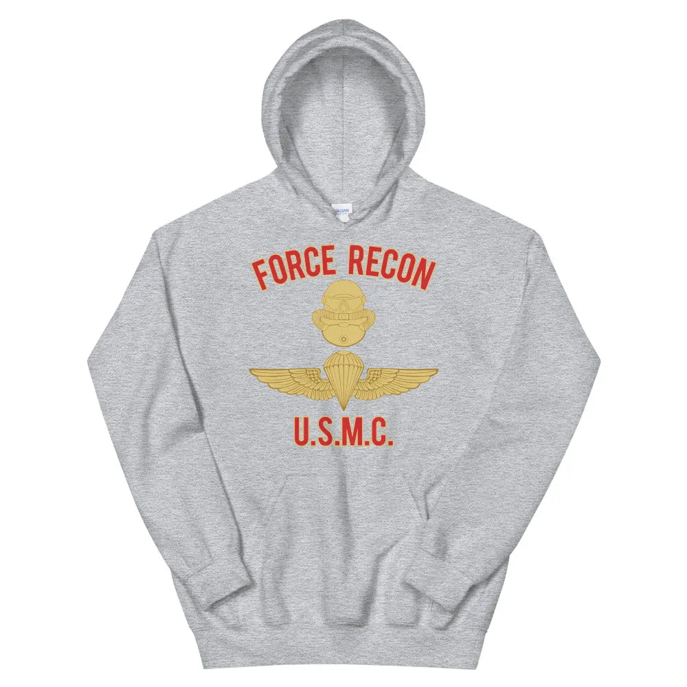 Force Recon - Combatant Diver and Parachutist badges Unisex Hoodie