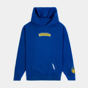 Golden State Warriors Drop Shoulder Pullover Mens Hoodie (Blue/Yellow)