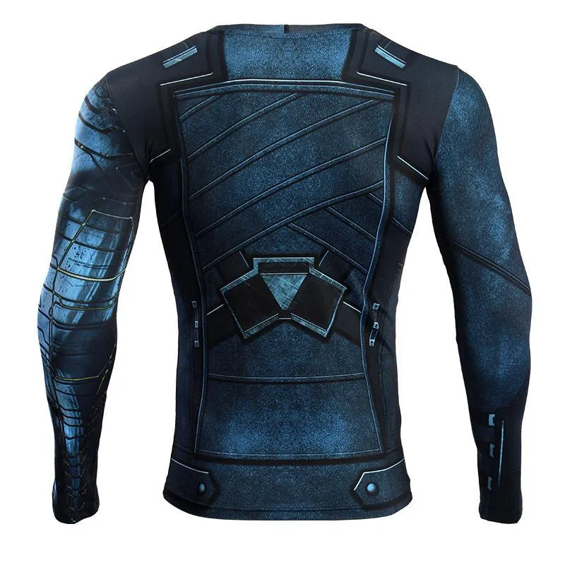 Infinity War WINTER SOLDIER Long Sleeve Compression Shirt for Men