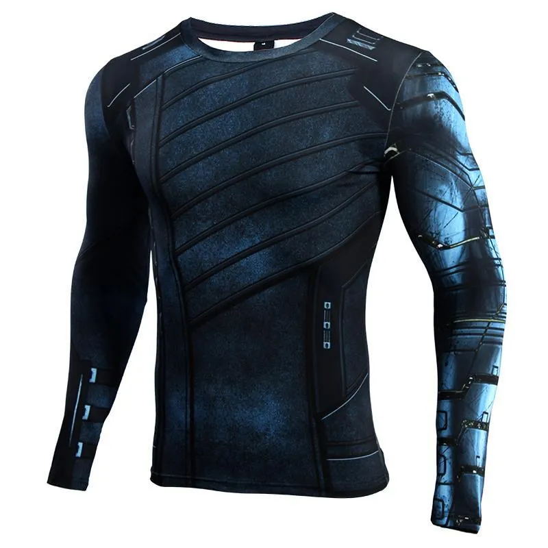 Infinity War WINTER SOLDIER Long Sleeve Compression Shirt for Men