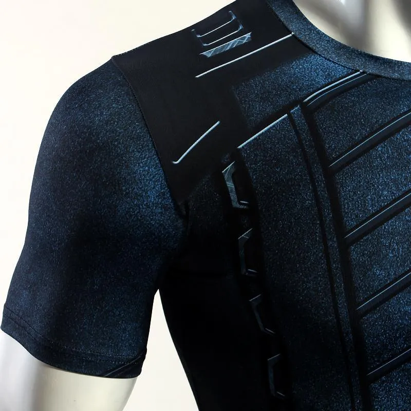 Infinity War WINTER SOLDIER Short Sleeve Compression Shirt for Men