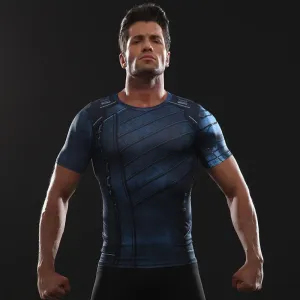 Infinity War WINTER SOLDIER Short Sleeve Compression Shirt for Men