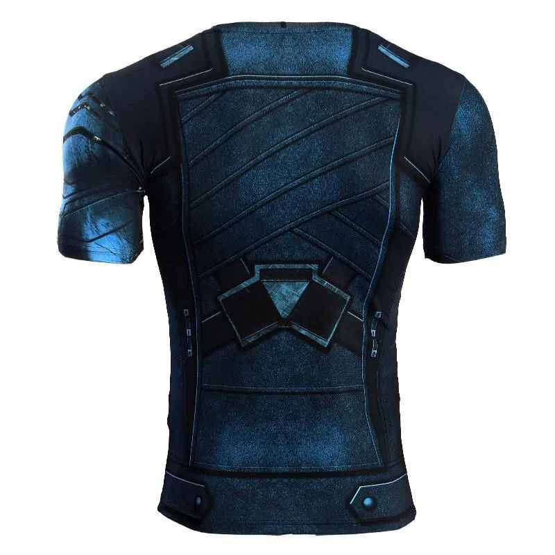 Infinity War WINTER SOLDIER Short Sleeve Compression Shirt for Men