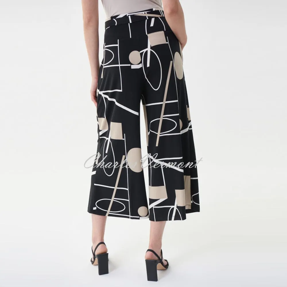 Joseph Ribkoff Abstract Print Culotte Trouser – Style 222187