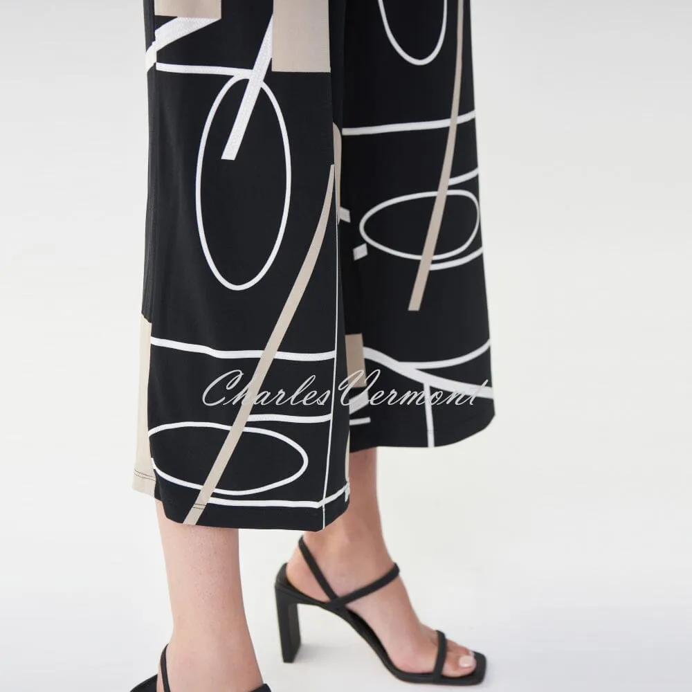 Joseph Ribkoff Abstract Print Culotte Trouser – Style 222187