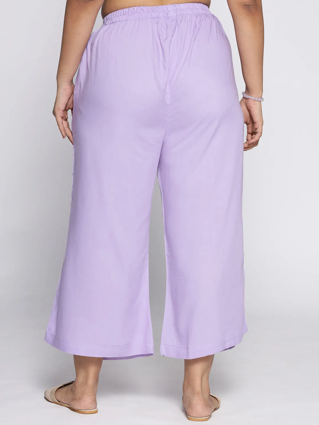 Lavender Rayon Culottes