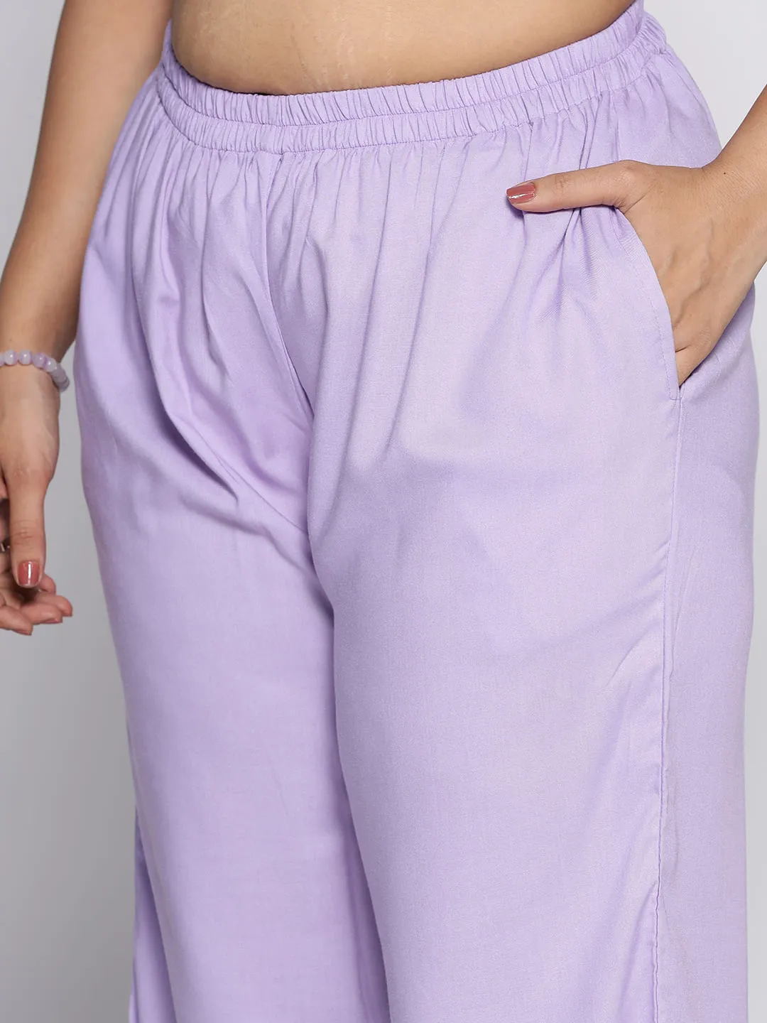 Lavender Rayon Culottes