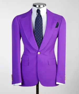 Light Purple 3 Piece Suit For Men