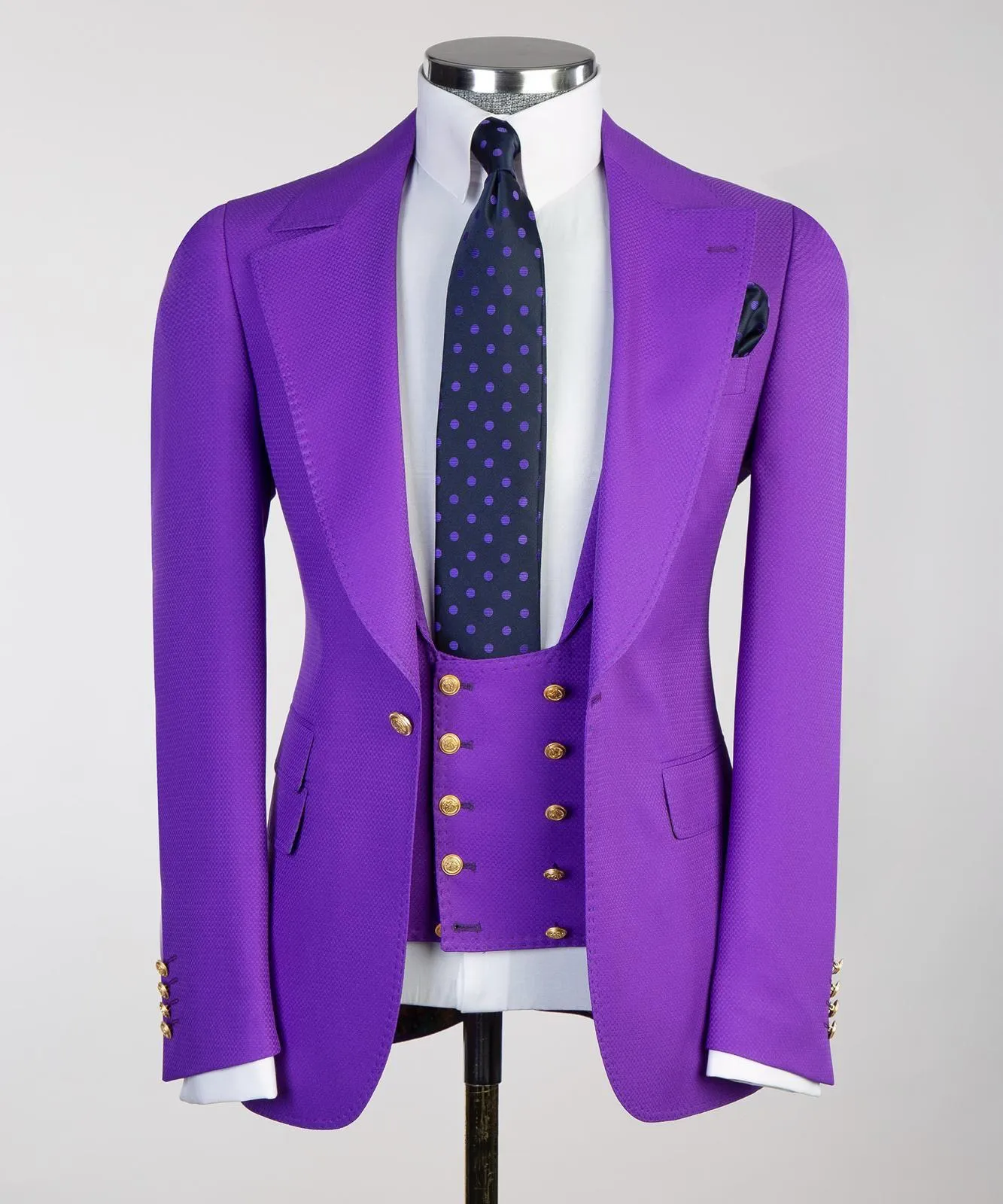 Light Purple 3 Piece Suit For Men