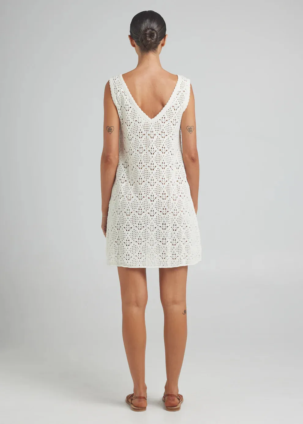 Messina Knit Dress - Vanilla