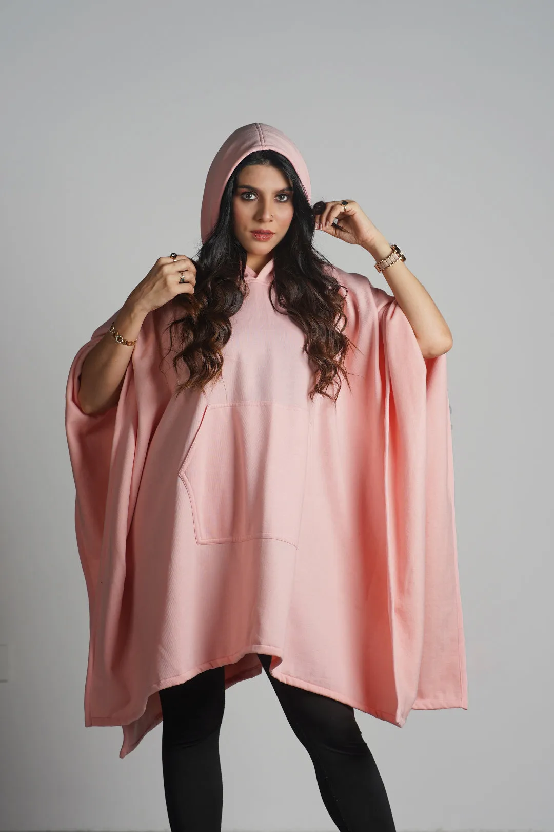 Peach Poncho Hoodie