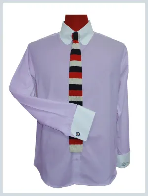 Penny Tab Collar Shirt - Lavender Color Shirt