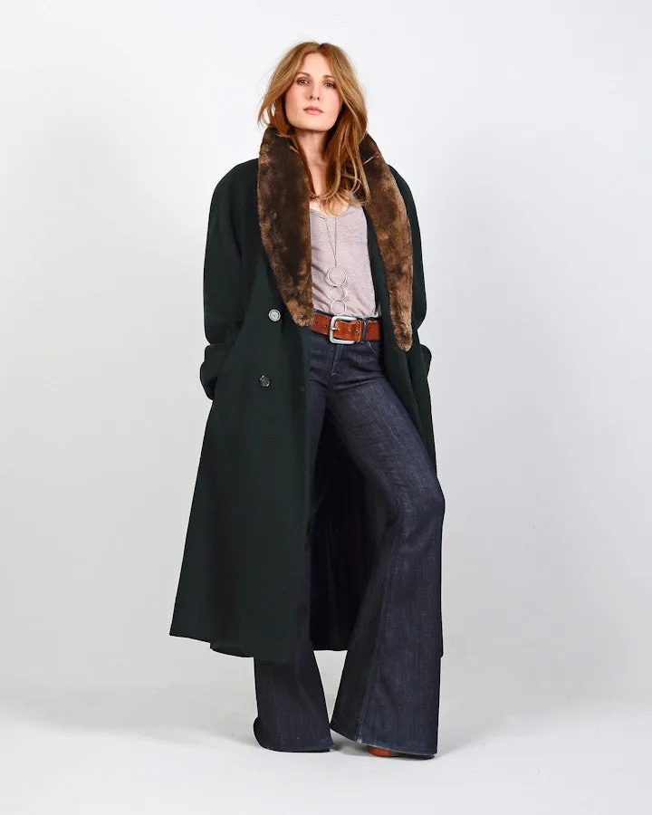 Pine Sheared Beaver Fur Coat