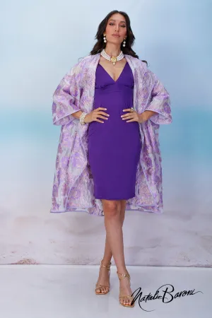 Purple Sleeveless Cocktail Dress - Murano