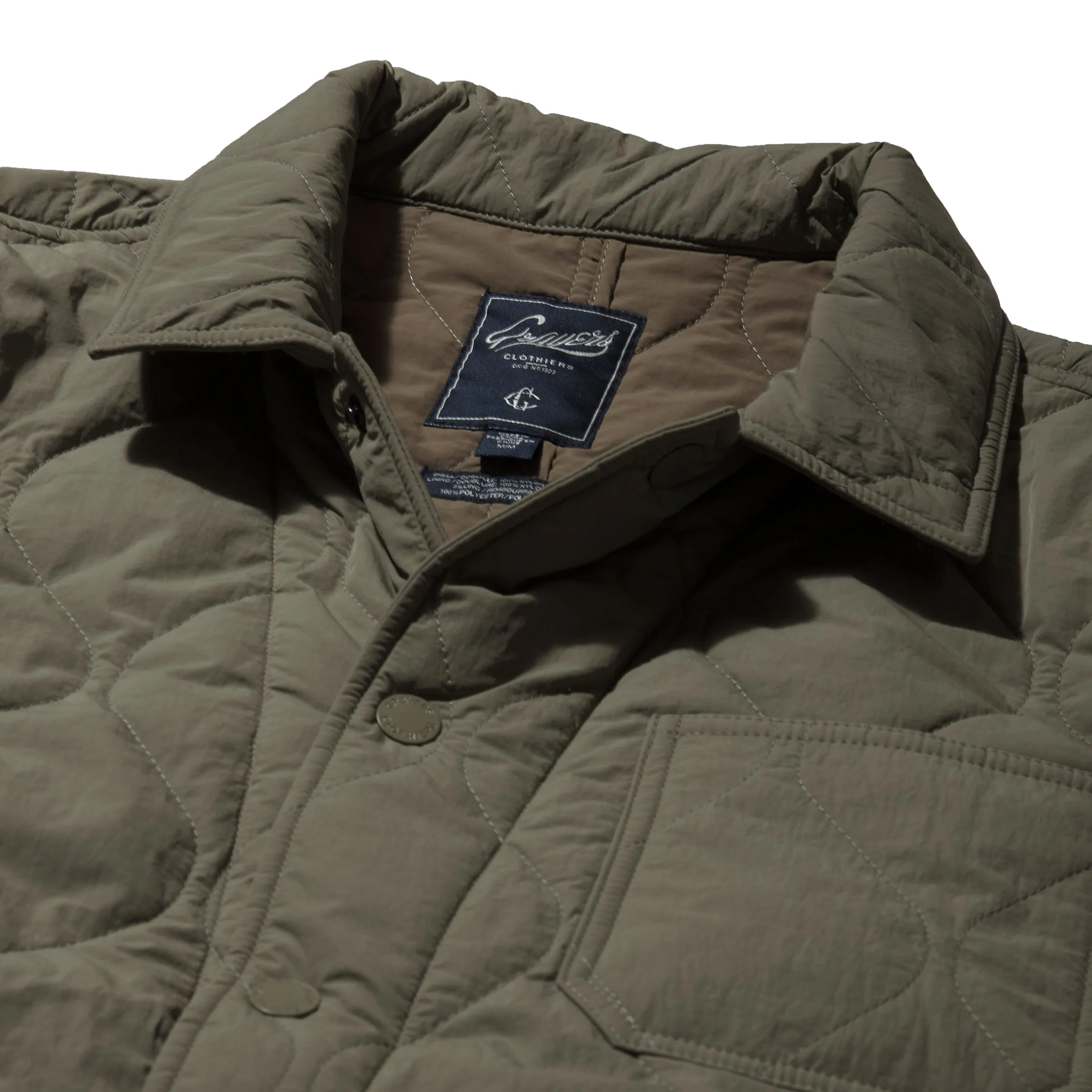 Putnam Quilted Chore Jacket - Olive