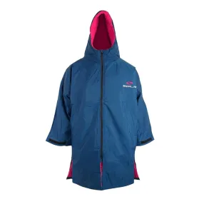 Sola Waterproof Dry Changing Robe Coat Blue/Pink