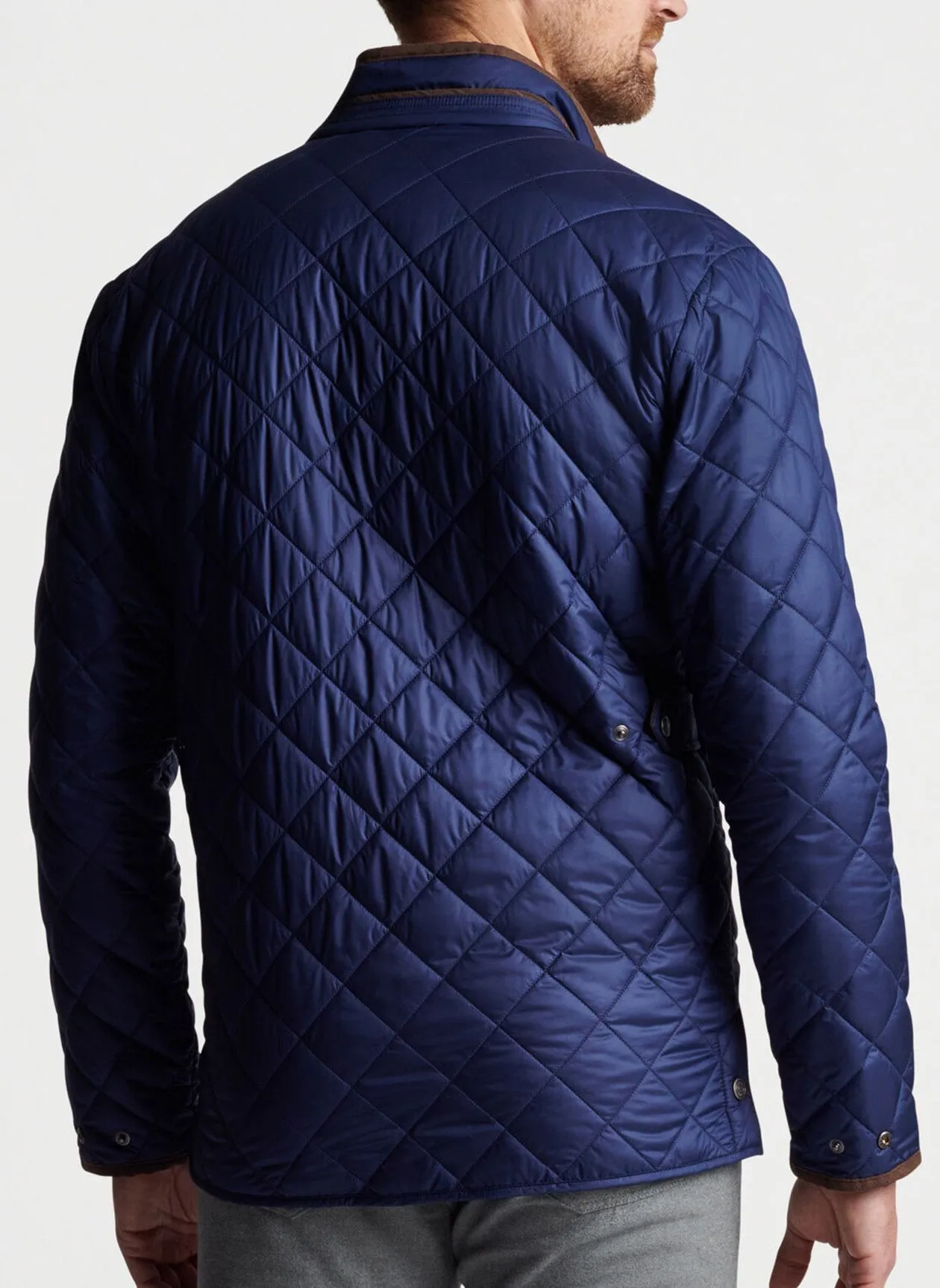 SUFFOLK QUILTED COAT - NAVY