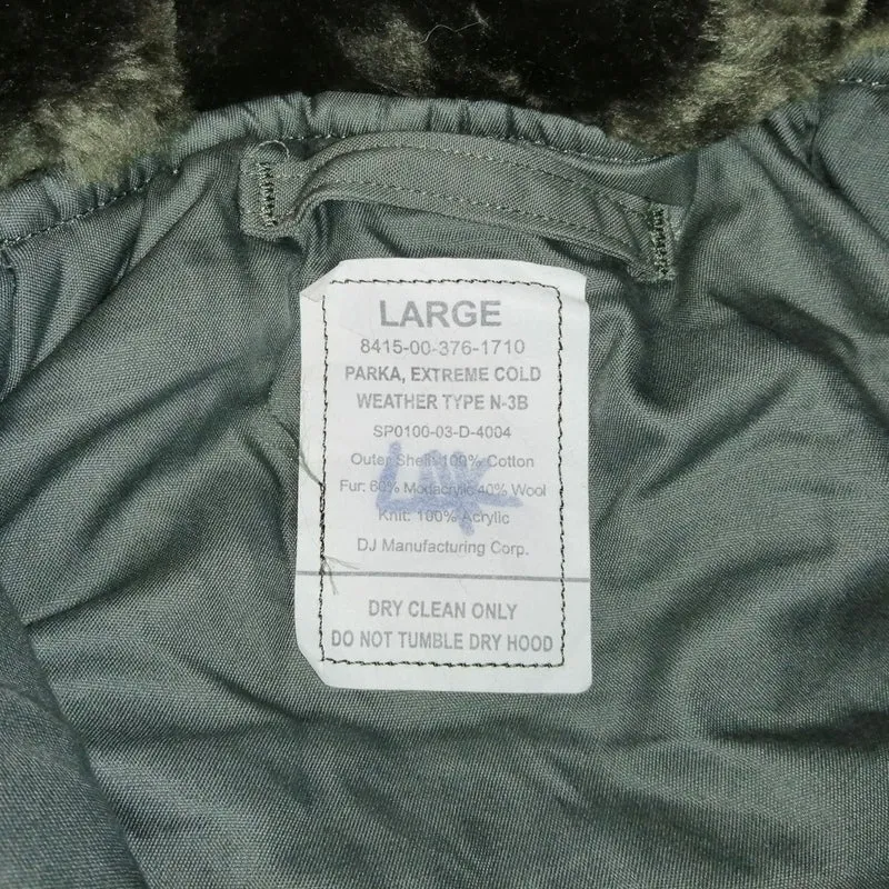 U.S Original N3B Cold Weather Parka. Used / Graded. Grey.