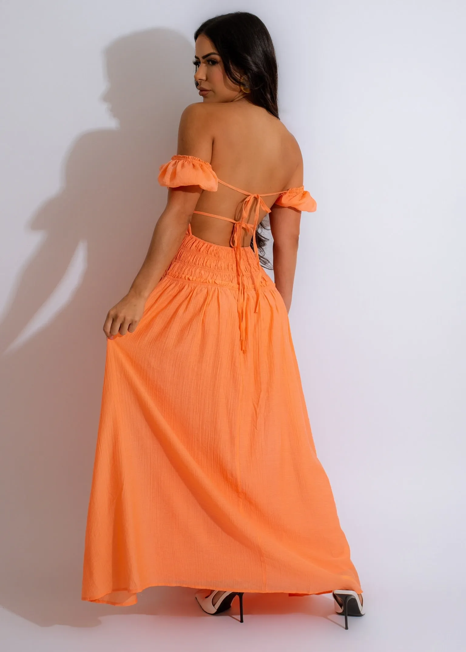 Well Wishes Maxi Dress Orange