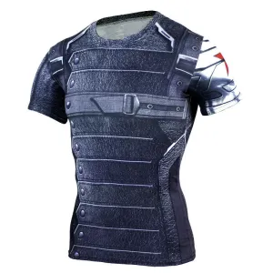 WINTER SOLDIER Compression Shirt for Men (Short Sleeve)