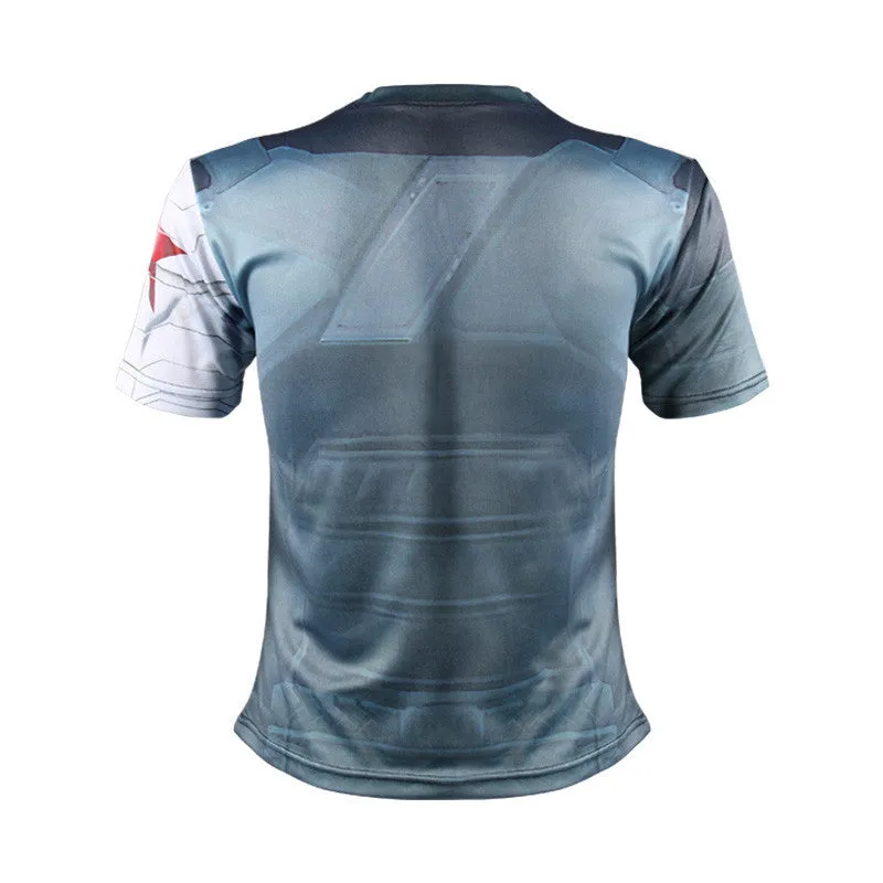 WINTER SOLDIER Compression Shirt for Men (Short Sleeve)