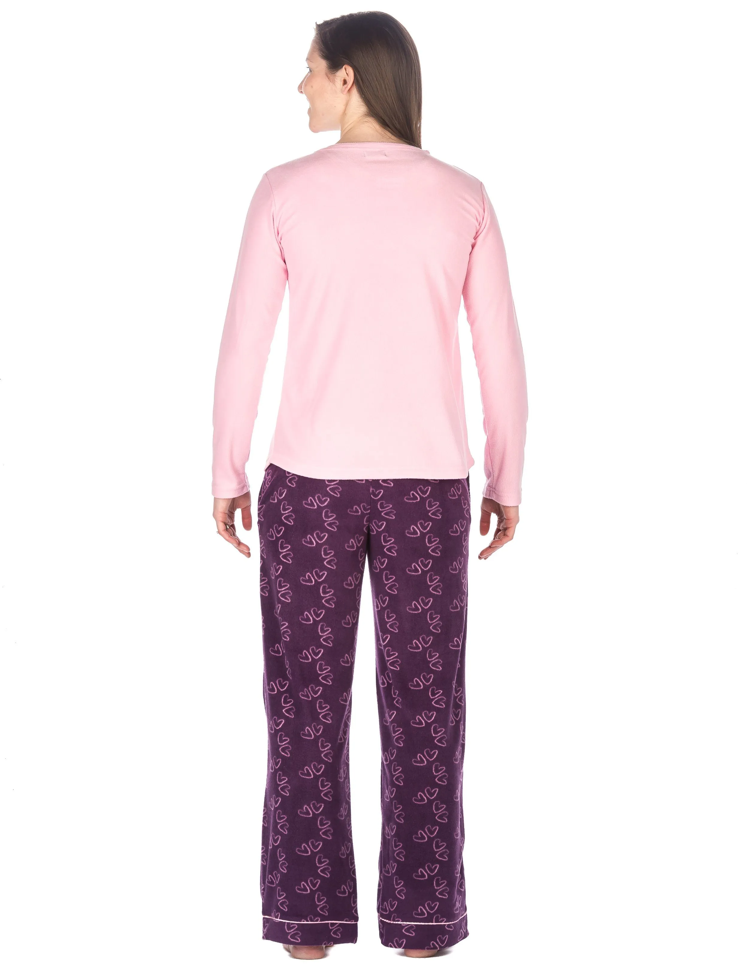 Womens Microfleece Lounge Set