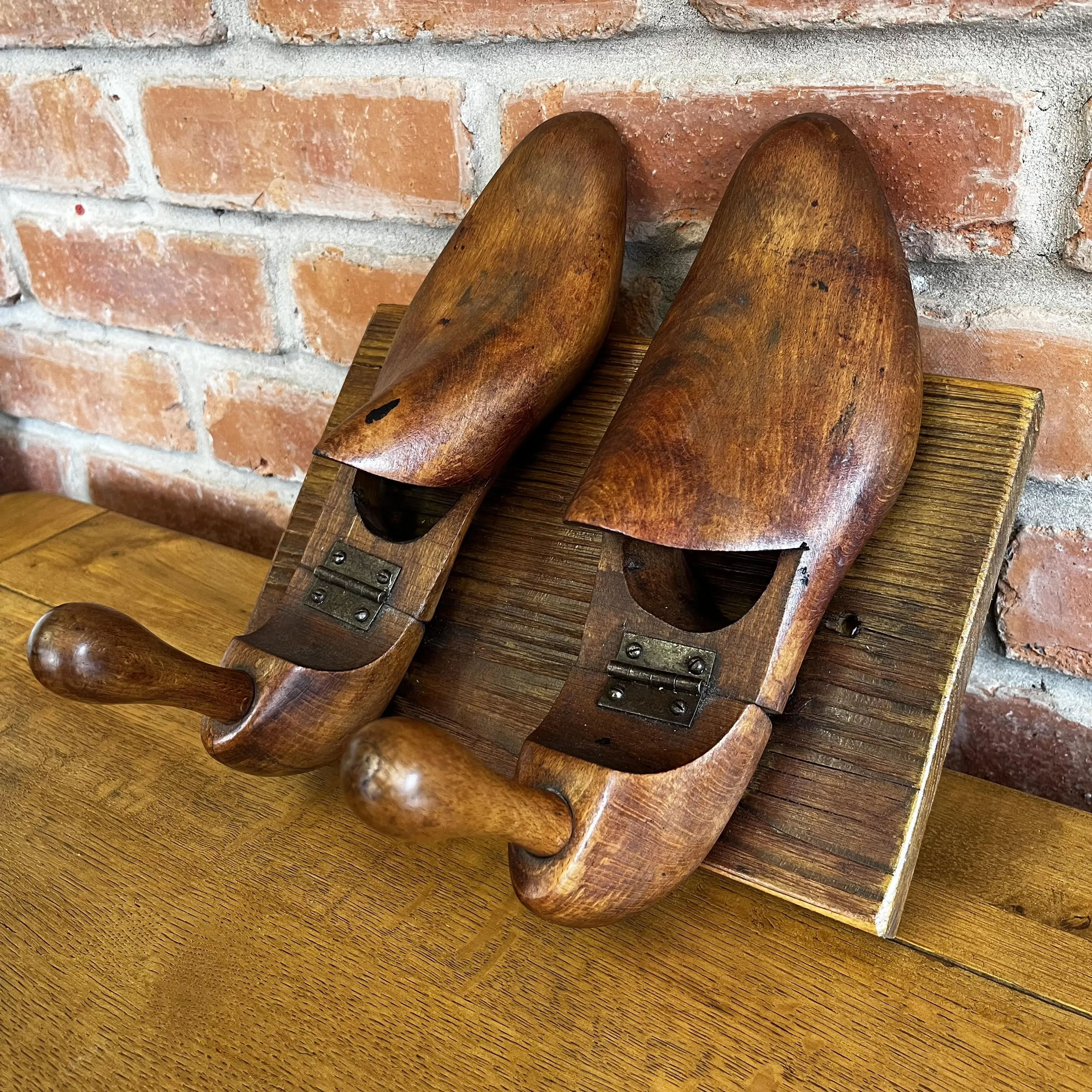 Wooden Vintage Shoe Last/Stretcher Coat Hangers